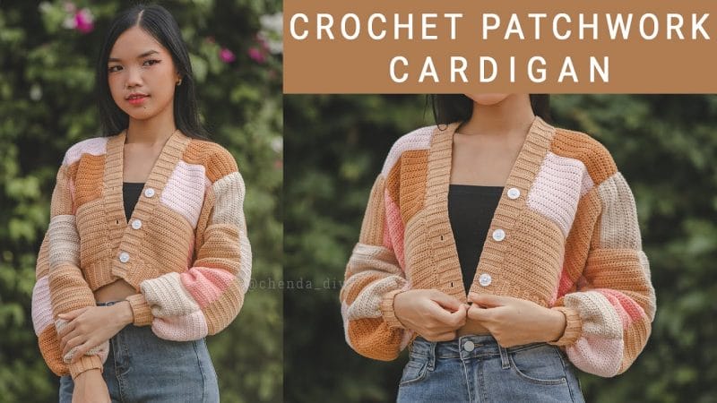 Crochet Patchwork Cardigan Tutorial 