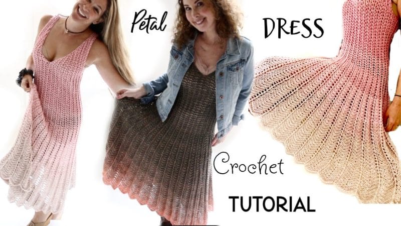 Petal dress Crochet Tutorial