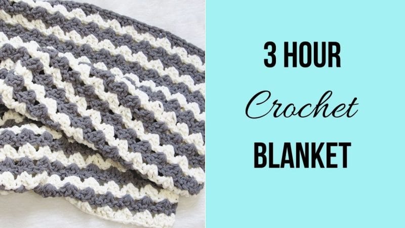 3 Hour Crochet Blanket (Fastest and Easiest)