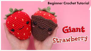 Giant Crochet Strawberry
