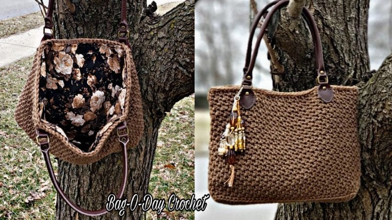 Crochet Handbag With Lining