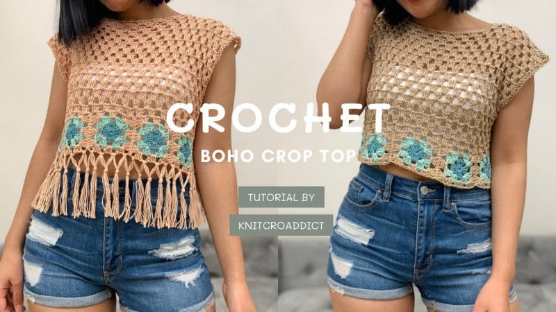 Crochet Granny Square Top Tutorial