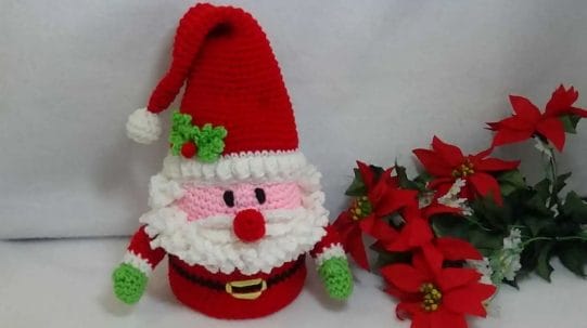 Santa Crochet Decoration