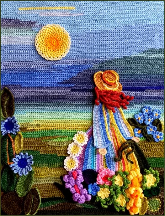 Crocheted Painting Crochet Fashion