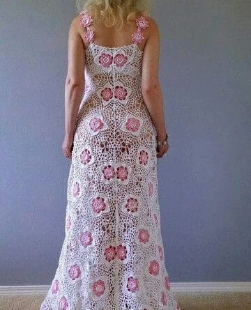 Crochet Flower Dress
