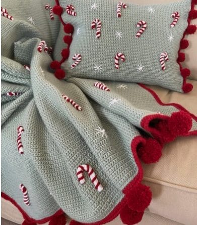 Candy Cane Christams blanket