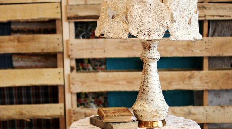 Crochet a Covered Lamp Shade